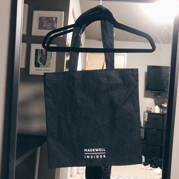 Madewell Insider Text Symbol Denim Tote - Picture 2 of 3